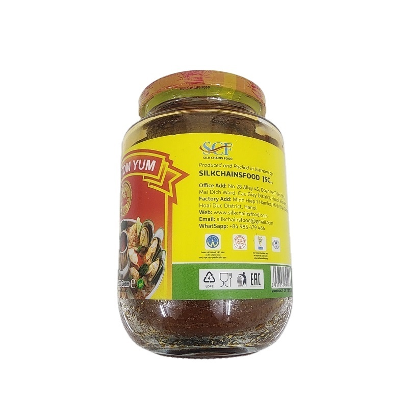 VIET TOM YUM 500 GRAM/glass bottle usage for Thai hot pot or Viet hot pot high quality for whole sale