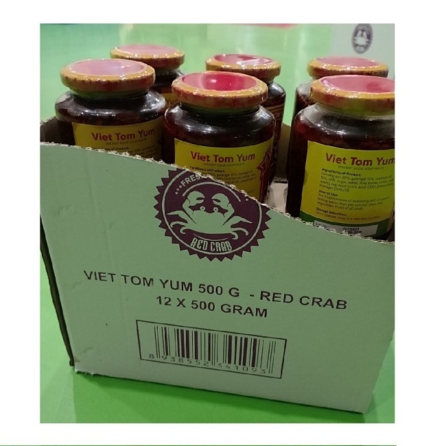 VIET TOM YUM 500 GRAM/glass bottle usage for Thai hot pot or Viet hot pot high quality for whole sale