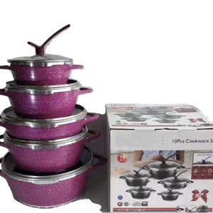 Household Dessini Cookware Sets Non-Stick Steamers 10pcs Soup Pot Cookware Sets