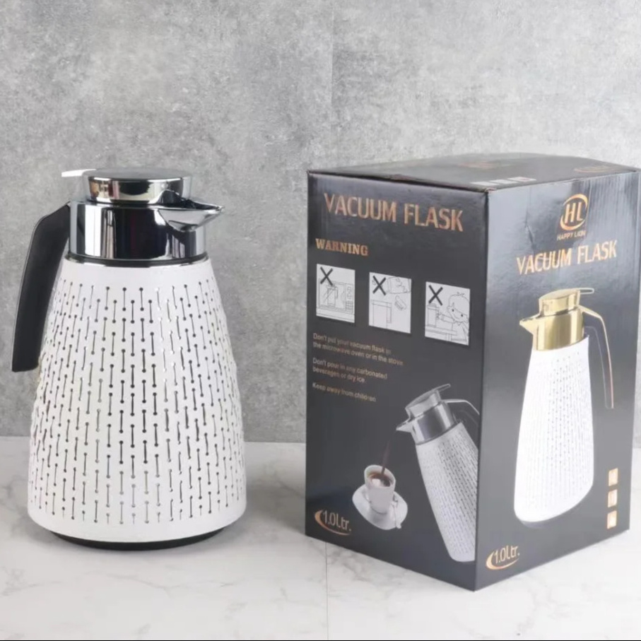 arabic style vacuum flask arabic coffee pot wholes Thermos Two Carafe Piece Tea Pot Set Dallah Jugs Gift Set