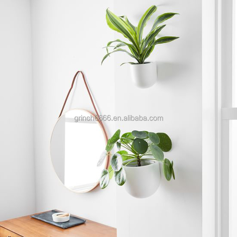 2022 Ceramic Indoor wall planter Outdoor Wallscape Planter vertical hang wall planter wall mounted flower pot