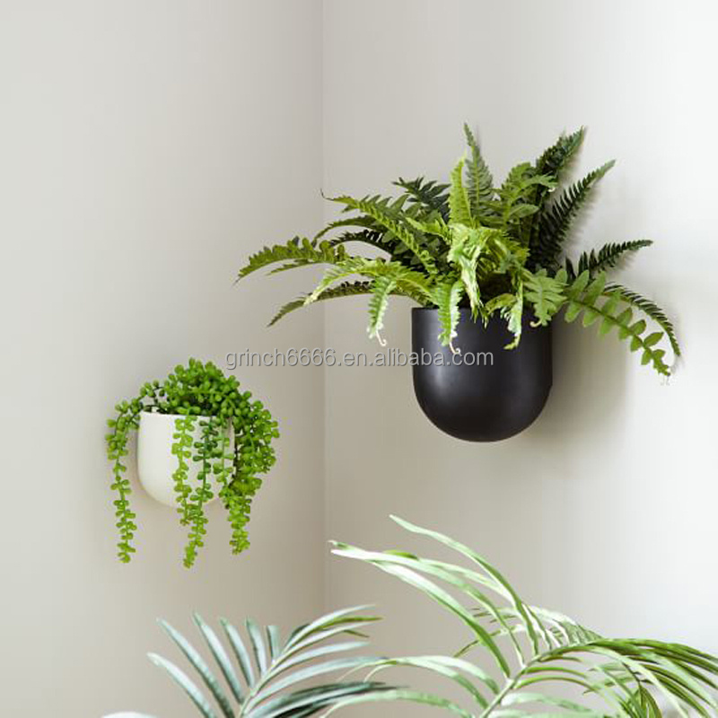 2022 Ceramic Indoor wall planter Outdoor Wallscape Planter vertical hang wall planter wall mounted flower pot