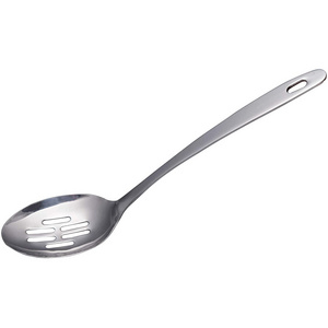 2024 Large Flatware Collection Slotted Serving Spoon Stainless Steel Kitchen Cooking steel slotted spoon