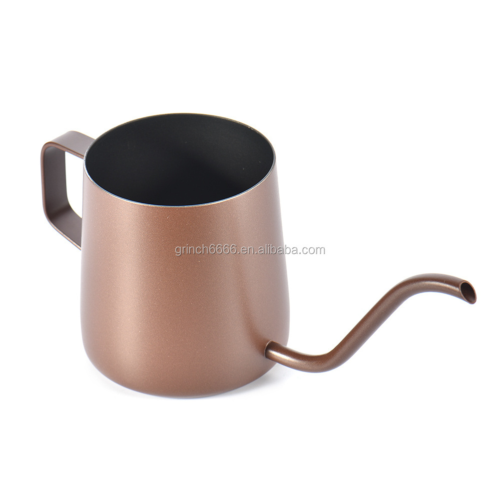 Hanging Ear Type Hand Drip Coffee Pot Stainless Steel Goose neck Coffee Pot Long Spout Coffee Kettle