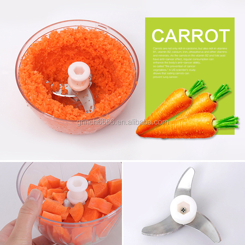 Multifunction Magic Pull Chopper High Speedy Vegetable Chopper Fruit Twist Shredder Manual Meat Grinder Chopper Garlic Cutter