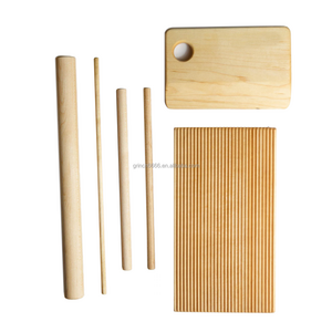 Wood Pasta Board Set Wooden trofie capunti malloreddus Maker fresh pasta garganelli rigatoni reggiano macaroni gnocchi Board