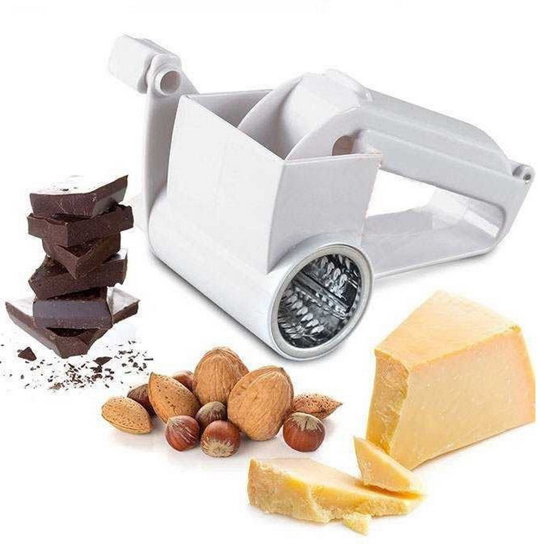 Classic Rotary Cheese Grater Professional Grade Rotary Grater Chocolate Cutter Hand-Cranked Whirling Cheese Grater