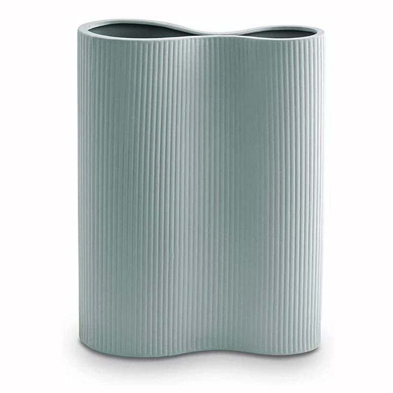 Infinity Blue Vase Danish Pastel Decor Pastel Room Decor Teal Vase Ceramic Room Decor Turquoise Vase  for Flowers