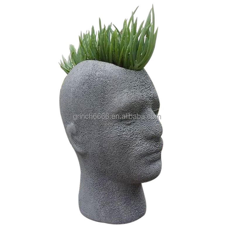 Mannequin Heads Floral Pots buddha head planter