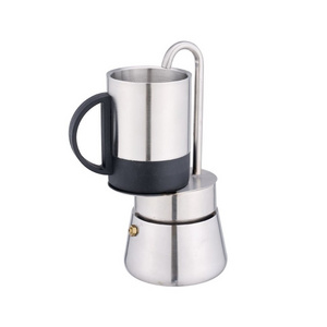 Outdoors Stainless Mini Espresso Coffee Maker Mini Express Stovetop Espresso Percolator