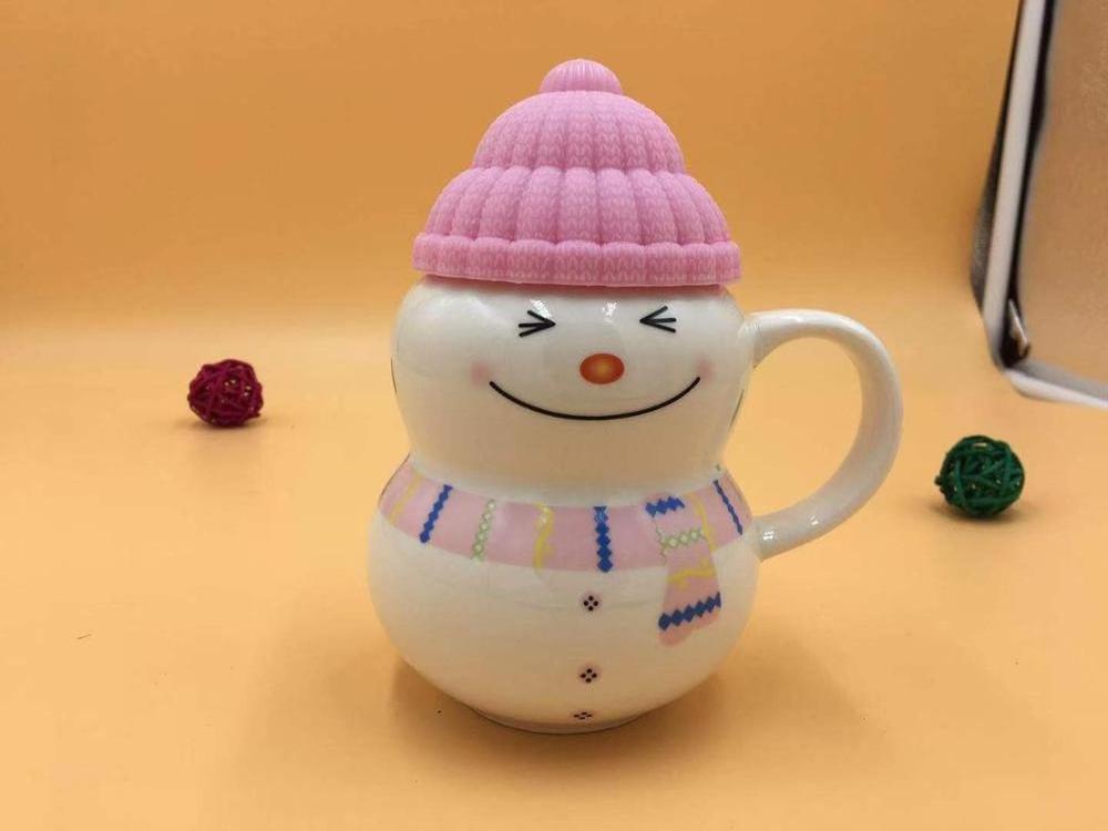 330ml Snowman Mugs Creative Christmas Gifts Coffee Milk Cups Ceramic Tea Cup for  Birthday Gift Mug with Spoon