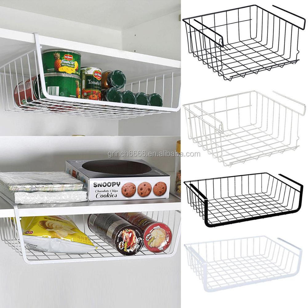 Refrigerator Storage Basket Kitchen Multifunctional Storage Rack Under Cabinet Storage Shelf Basket