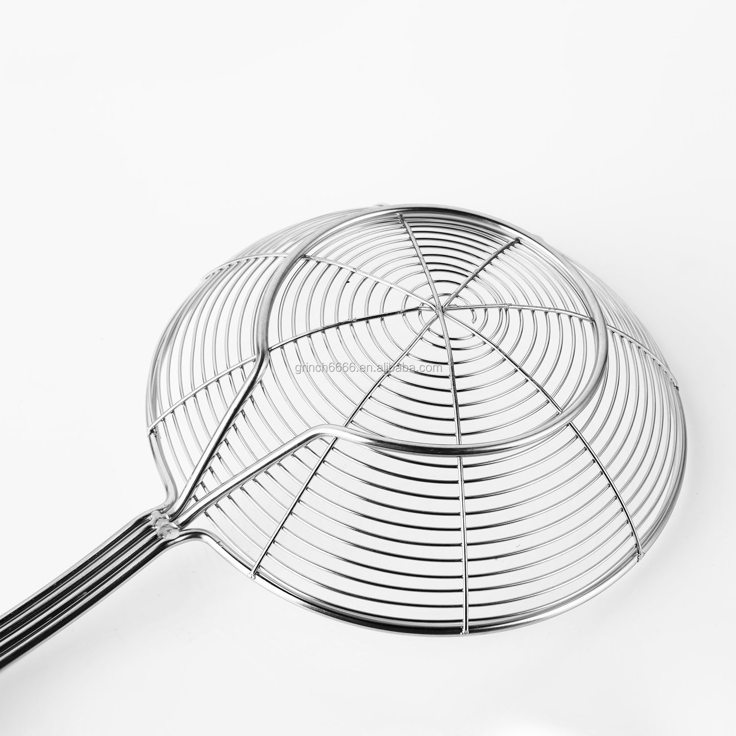 Kitchen Stainless Steel Spider Strainer Bowl metal mesh strainer skimmer ladle Colander Pasta Mesh Skimmer Ladle