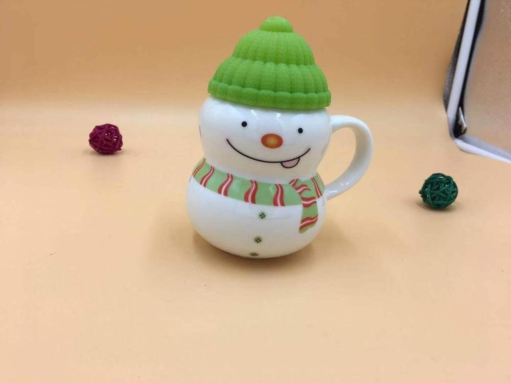 330ml Snowman Mugs Creative Christmas Gifts Coffee Milk Cups Ceramic Tea Cup for  Birthday Gift Mug with Spoon