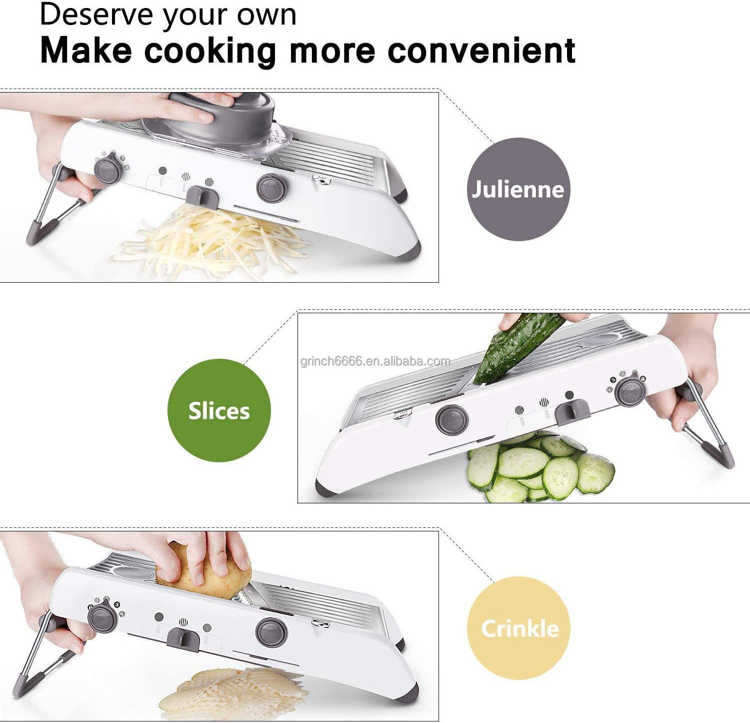 Mandoline Slicer Multipurpose Vegetable Food Potato Slicer Cheese Grater Vegetable Adjustable Mandoline Slicer