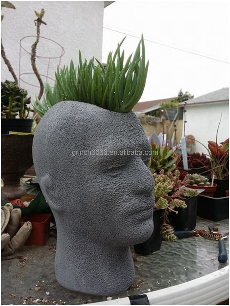 Mannequin Heads Floral Pots buddha head planter