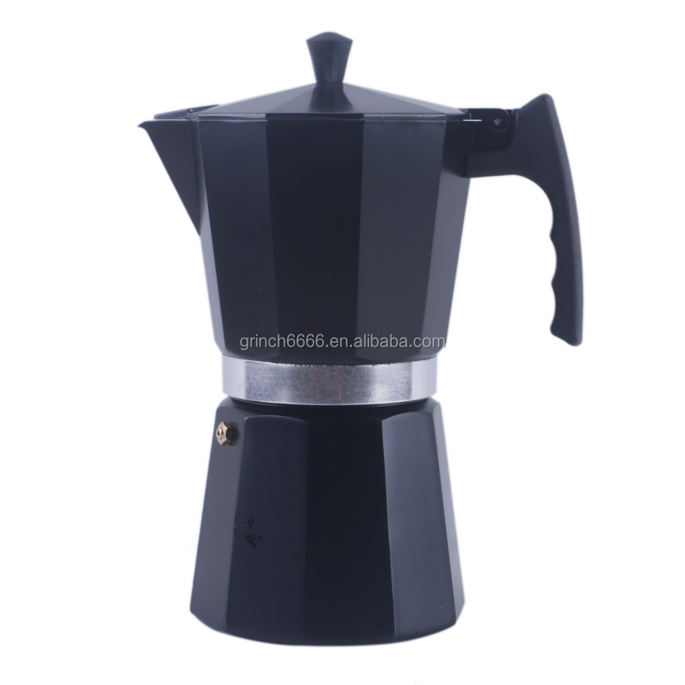 Black Moka Coffee Pot Moka Pot Espresso Coffee Maker Good Reputation Black color Moka Pot Espresso Coffee Maker