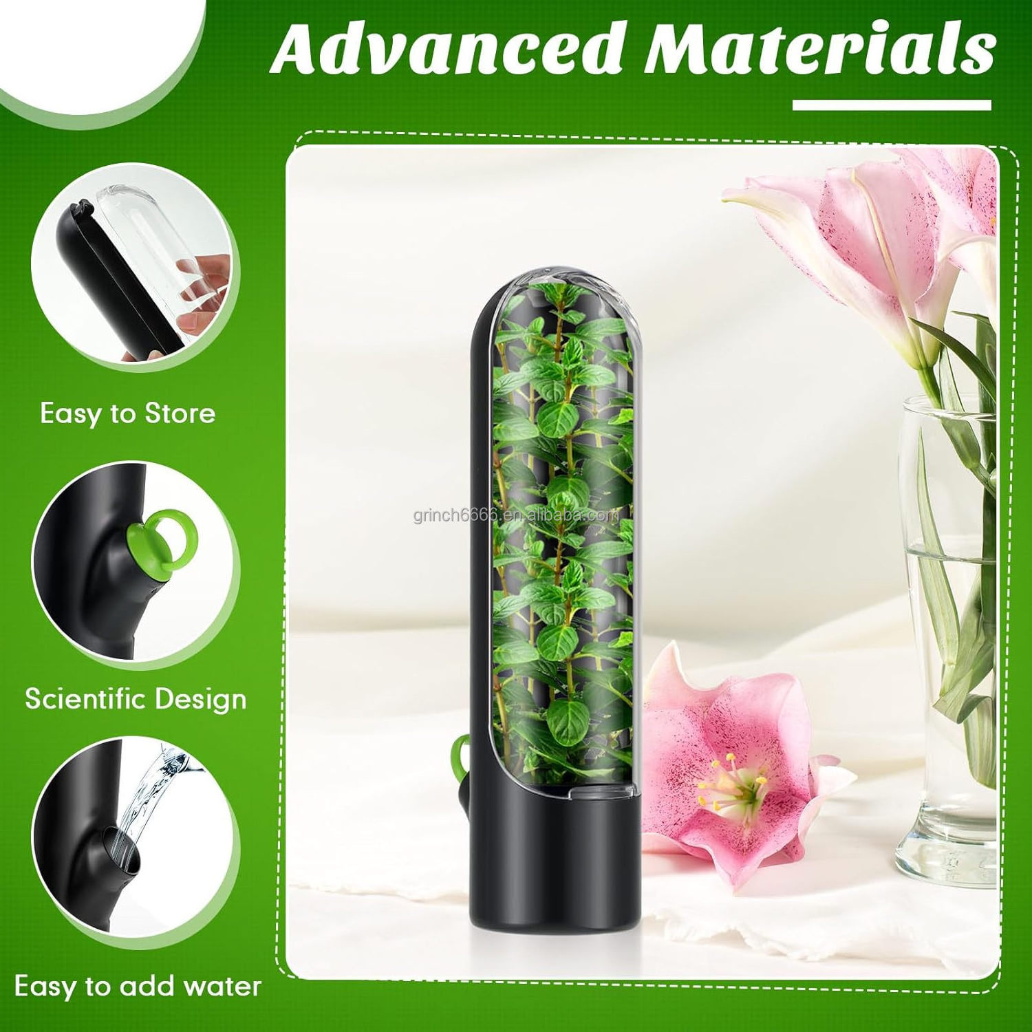 Herb Saver Pod Herb Saver Holder for Refrigerator Herb Keeper Cilantro Storage Container for Fridge