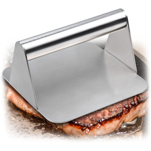 Stainless Steel Burger Press Griddle Non-Stick Bacon Grill Press Burger Smasher, Professional Griddle Accessories Kit