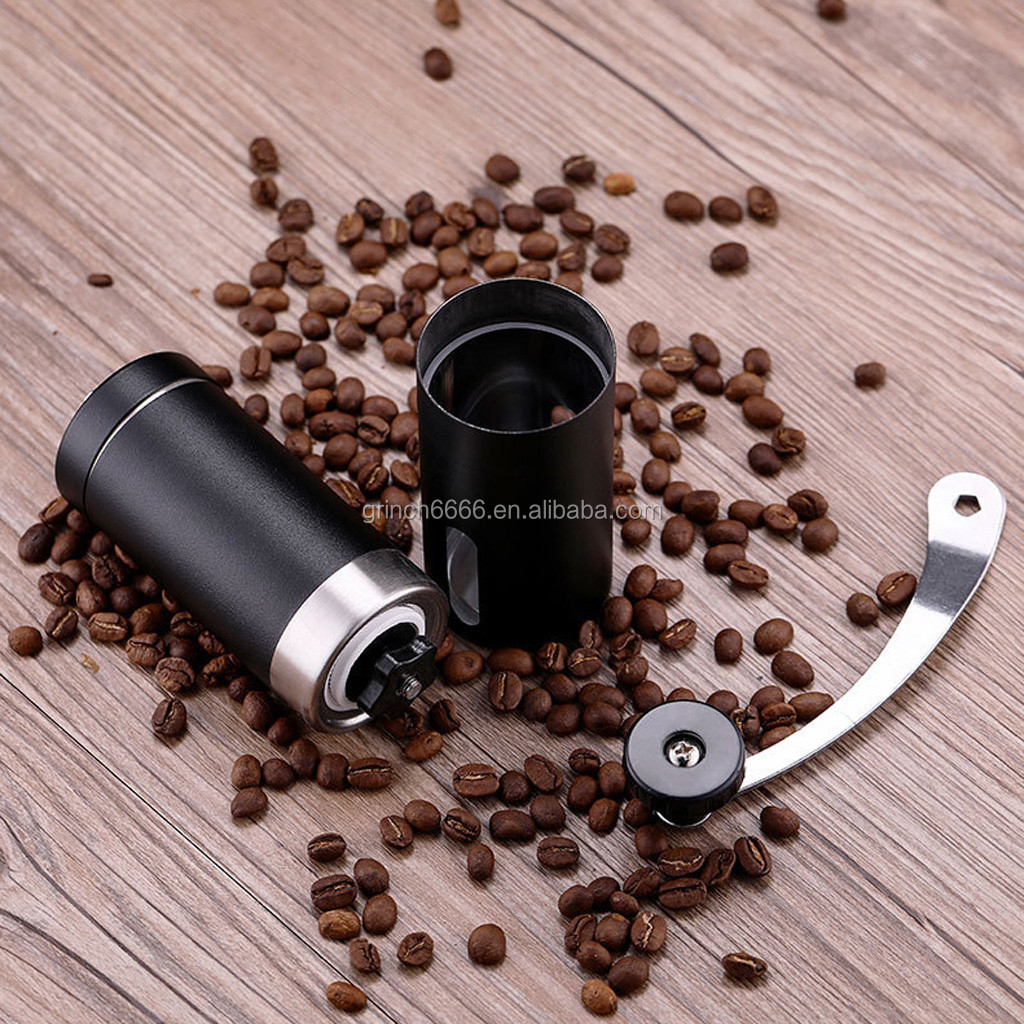 Black Coffee Grinder Mini Stainless Steel Hand Manual Coffee Grinder