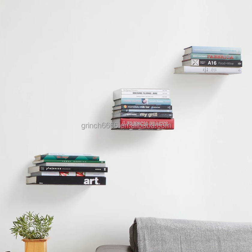 wall bookshelves floating Conceal Floating Shelves Conceal invisible  floating bookshelves