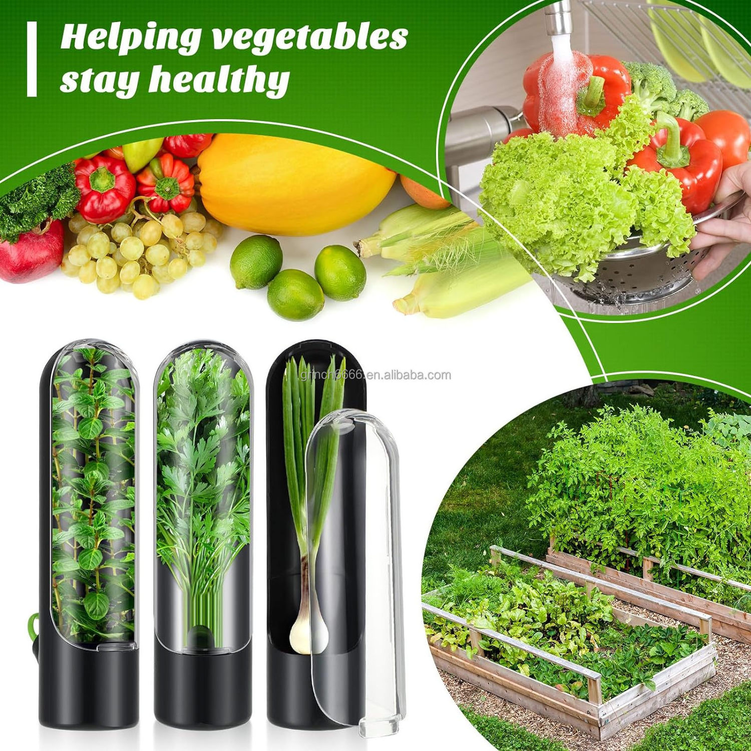 Herb Saver Pod Herb Saver Holder for Refrigerator Herb Keeper Cilantro Storage Container for Fridge