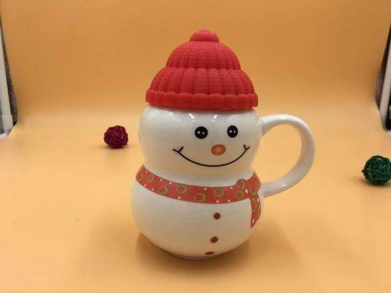 330ml Snowman Mugs Creative Christmas Gifts Coffee Milk Cups Ceramic Tea Cup for  Birthday Gift Mug with Spoon