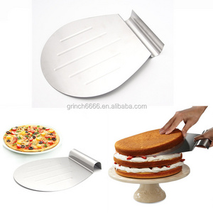 2024 Baking Tools Stainless Steel Transfer Cake Tray Moving Plate Bread Pizza Cake Lifter Shovel Bakeware Pastry Scraper