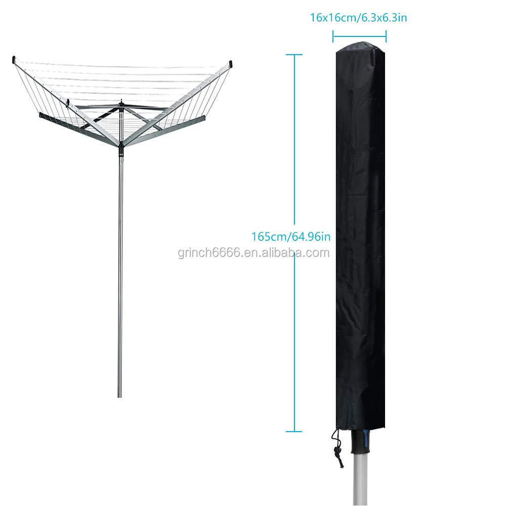 Rotary Airer Cover Washing Lines Cover for Rotary Clothes Dryer Cover Tear Resistant Oxford Fabric with Waterproof and Sunscreen