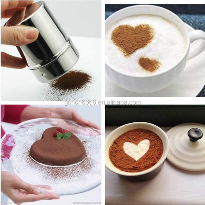 3pcs/lot Multi Coffee Tools Coffee Accessories Coffee Shaker Barista Stencils and Bag Clip Scoop