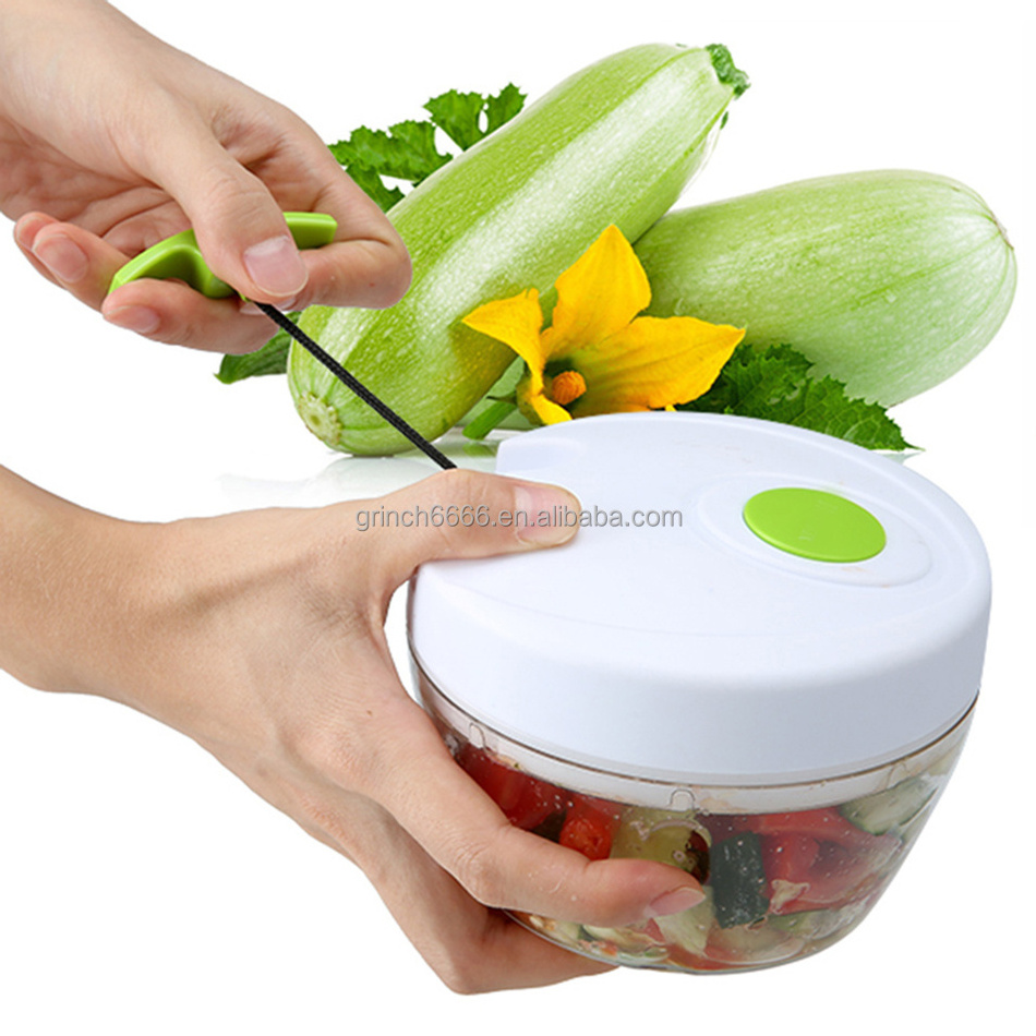 Manual Food Chopper Hand Held Vegetable Chopper / Mincer / Blender to Chop Fruits, Vegetables, Nuts, Herbs