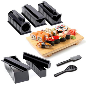 Perfect Magic Roll Sushi maker Home Sushi Making Kit ,  Complete 10 piece Kit with 5 Molds and Utensils , DIY Sushi Maker