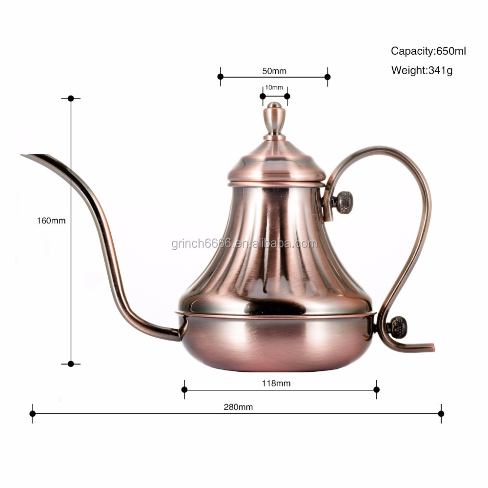 Coffee Pour Over Coffee Kettle Pot Stainless Steel Gooseneck kettle Gooseneck Coffee Kettle Kitchen Milk Frothing Jug Tea Pot