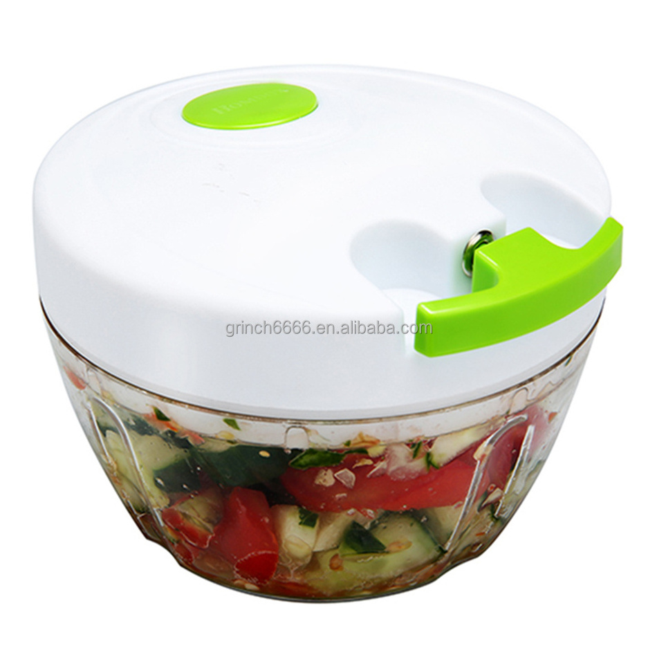 Manual Food Chopper Hand Held Vegetable Chopper / Mincer / Blender to Chop Fruits, Vegetables, Nuts, Herbs