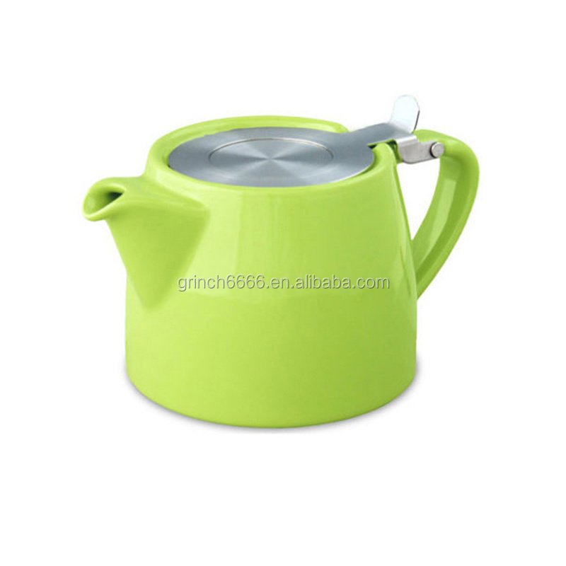 mini teapot with stainless lid stump shape ceramic tea pot Gift packaging green tea ceramic teapots porcelain Nice Design teapot