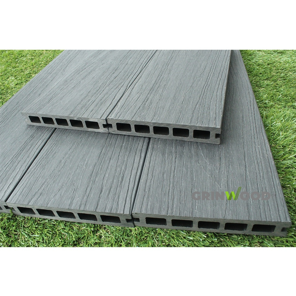 Wood Plastic Composite(WPC) Decking Boards Recyclable Wood Texture Pest Resistant Wpc Decking Accessories