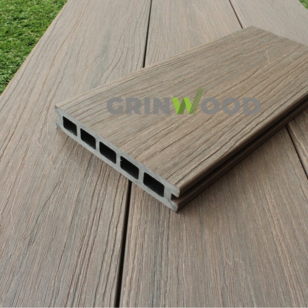 Wood Plastic Composite(WPC) Decking Boards Recyclable Wood Texture Pest Resistant Wpc Decking Accessories