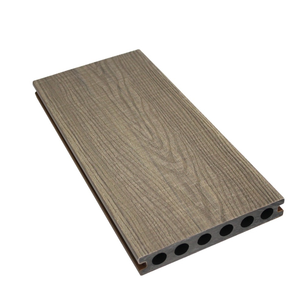 Fair Price Wpcdecking Terrasse Deep Embossed Wpc Decking Exterior Composite Panel Wood For Outdoor Garden Made in China