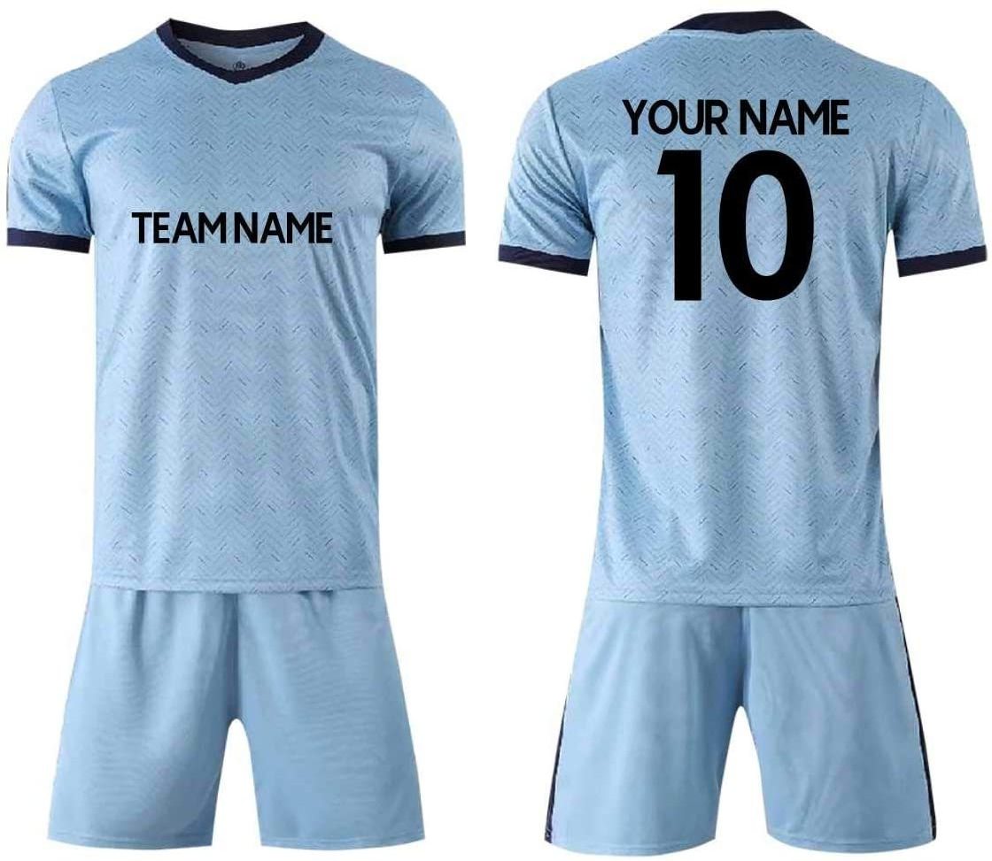 Youth Kids Soccer Jersey Boys Jersey Kit Football Suit Soccer Jersey Shorts Set Fans Gift Tshirt