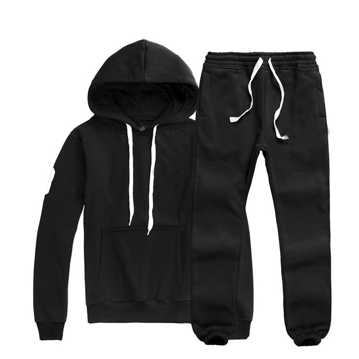 Men's Tracksuit Winter Warm Cotton Jogging Suit Men's Hoodie Zip Jacket Hoodie with Hood and Pockets Comfortable Breathable Pull