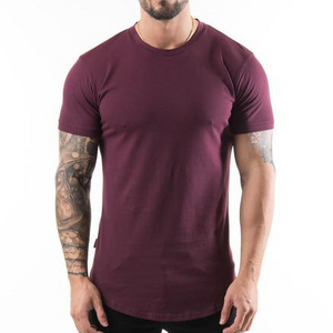 New Design for Summer Tee T Shirt / custom t-shirt front and back printing Mens Round basic long shirt T-Shirt