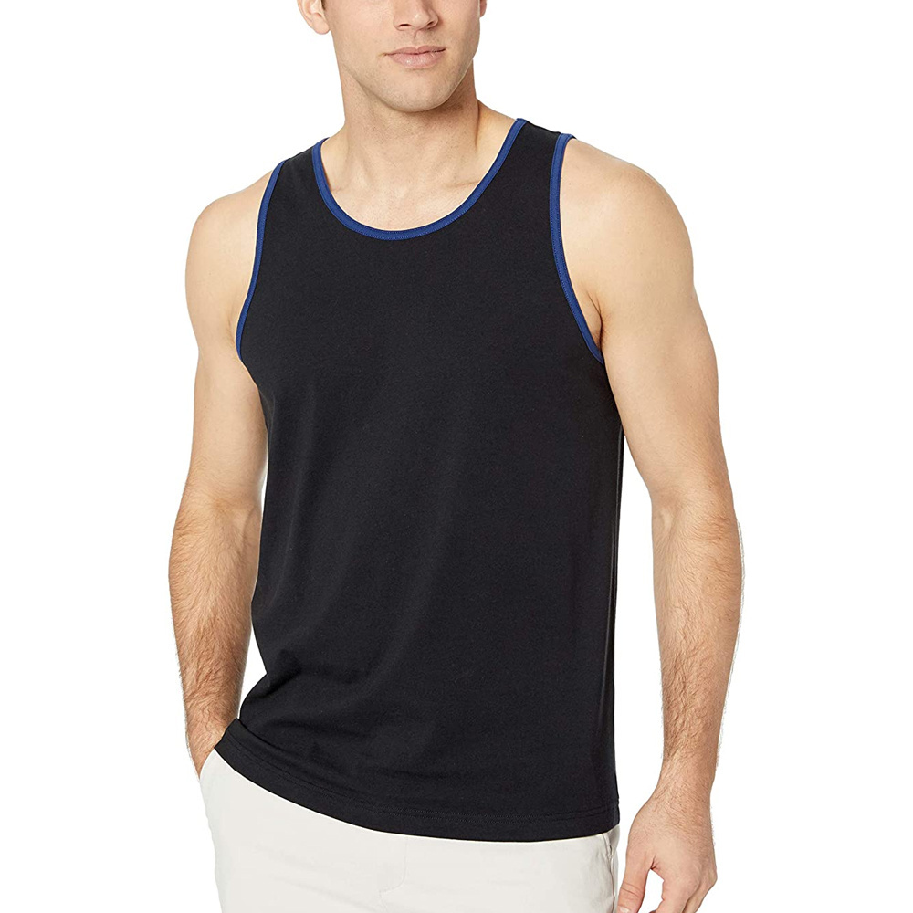 Bamboo Rayon Undershirt Men's Slimming Tank Crew Neck Tank