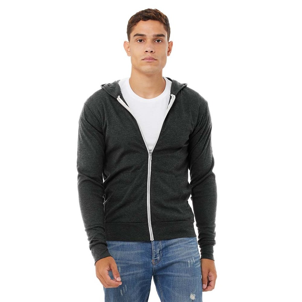 Fashion classic men's fleece hoodie lightweight unisex full zip up hooded fine jersey light weight long sleeve hoodies