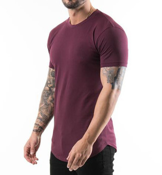 New Design for Summer Tee T Shirt / custom t-shirt front and back printing Mens Round basic long shirt T-Shirt