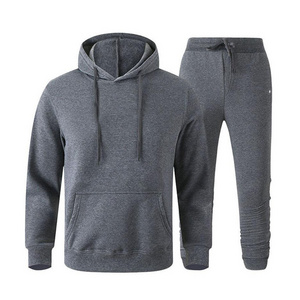 Men's Tracksuit Winter Warm Cotton Jogging Suit Men's Hoodie Zip Jacket Hoodie with Hood and Pockets Comfortable Breathable Pull