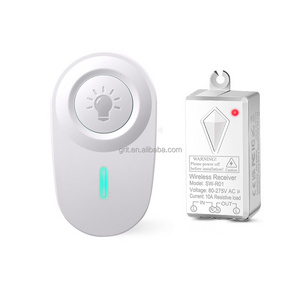 10A Flame retardation PC material Waterproof level IP66 rf remote control wireless light push button switch wireless