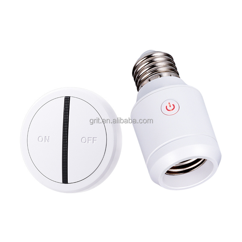 Wireless Remote Control E26 E27 Light Socket with Remote Long Range On Off Remote Controller for LED Bulbs and Light Fixtures