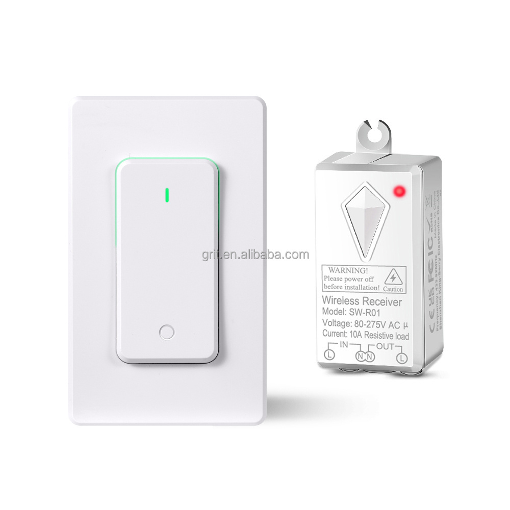 Draadloze lichtschakelaar IP66 Wireless Lights Switch Kit No Wiring Mini Remote Switch No WiFi Neede Remote Control Wall Switch