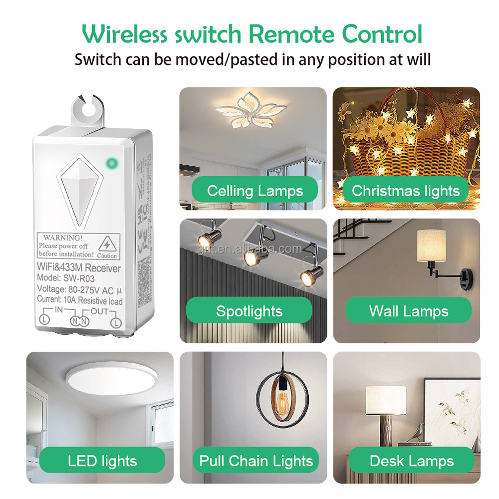 Tuya App 1/2/3 Gang OEM WiFi Led Light Switch Smart Home 2 Gang Wifi Smart Electric switch Work With Alexa Google Home