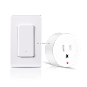 UL Certified 15A Wireless Remote Control Outlet 100 Feet RF Range Anti-Surge 4000V IP66 Wall Light Switch Anti-Surge